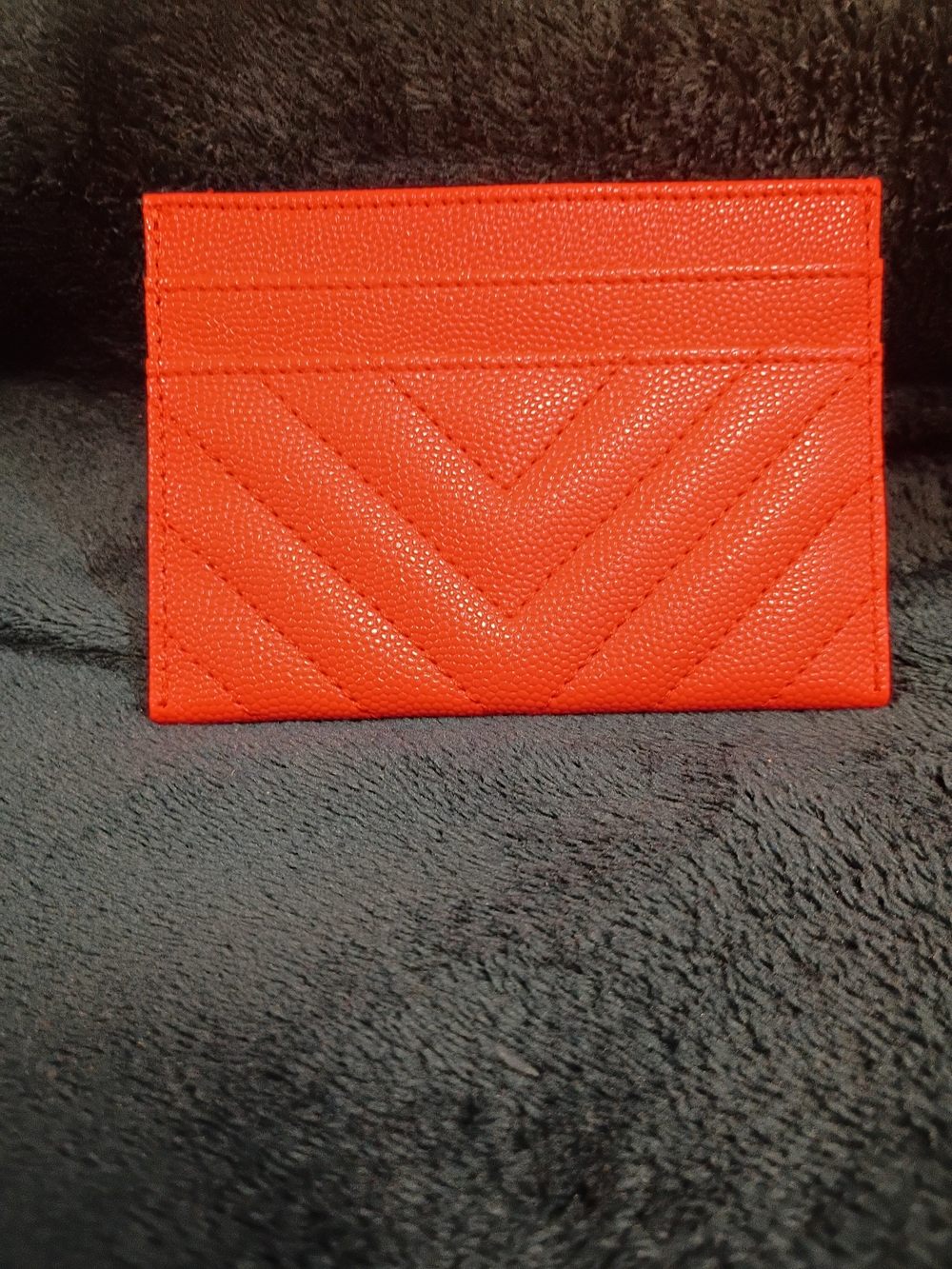 Quilted Red Card Holder